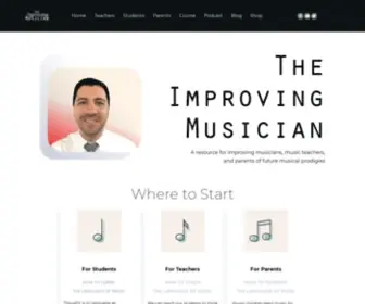 Theimprovingmusician.com(The Improving Musician) Screenshot