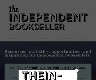 Theindependentbookseller.com(THE INDEPENDENT BOOKSELLER) Screenshot