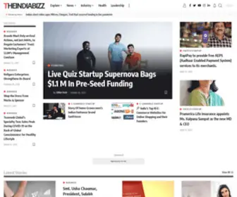 Theindiabizz.com(Theindiabizz Stories about startups & entrepreneurship) Screenshot