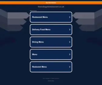 Theindiagaterestaurant.co.uk(The India Gate) Screenshot