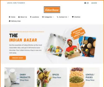 Theindianbazar.com.au(The Indian bazar in Melbourne) Screenshot