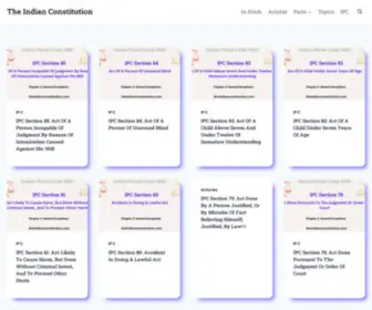 Theindianconstitution.com(The Indian Constitution) Screenshot