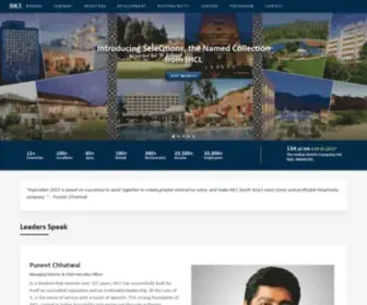 Theindianhotels.com(The Indian Hotels Company Limited) Screenshot