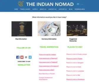 Theindiannomad.com(The Indian Nomad) Screenshot