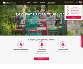 Theindianvenues.com(Wedding venues In Delhi) Screenshot