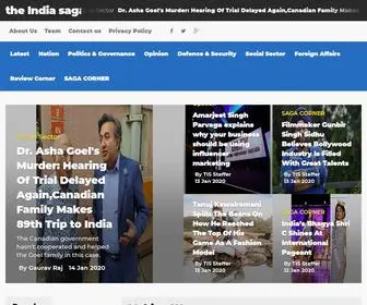 Theindiasaga.com(The India Saga) Screenshot