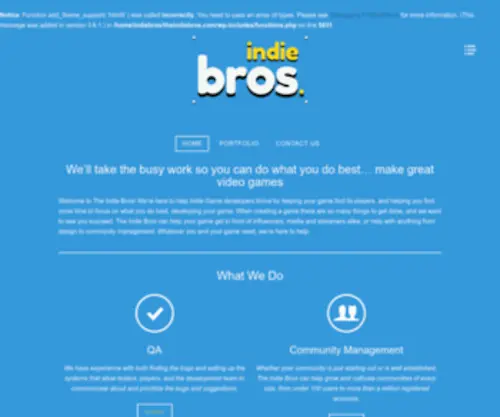 Theindiebros.com(Theindiebros) Screenshot