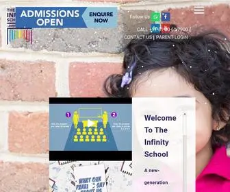 Theinfinityschool.org(The Infinity School in Greater Noida West) Screenshot