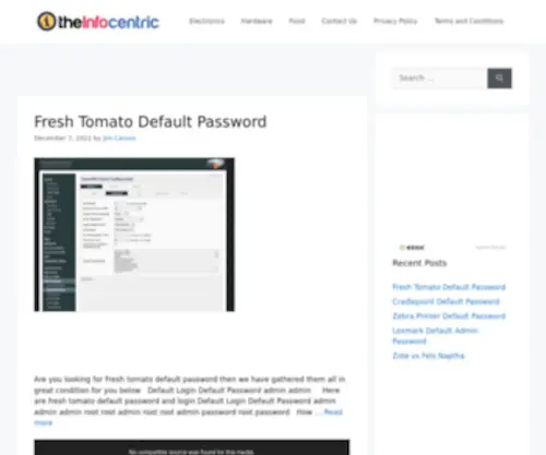 Theinfocentric.com(All Information Compiled) Screenshot