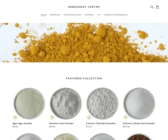 Theingredientscentre.com(Ingredient Centre) Screenshot