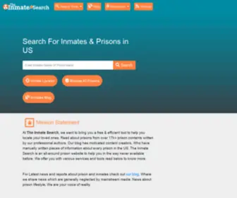 Theinmatesearch.net(Browse Prisons Or Search Inmates in USA) Screenshot