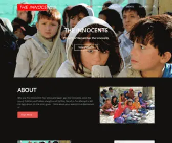 Theinnocents.org(Projects of Remember the Innocents) Screenshot