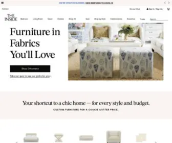 Theinside.com(Custom upholstered furniture in 100 fabrics you'll love) Screenshot