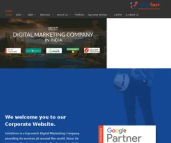 Theinstaserv.com(Top Digital Marketing Agency India) Screenshot
