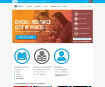 Theinstitute.com.au(Australian and New Zealand Institute of Insurance and Finance) Screenshot