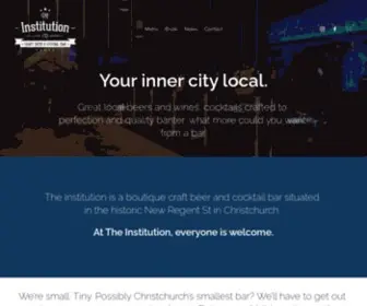 Theinstitution.co.nz(The Institution) Screenshot