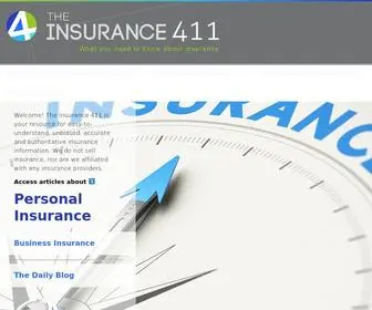 Theinsurance411.com(The Insurance 411) Screenshot