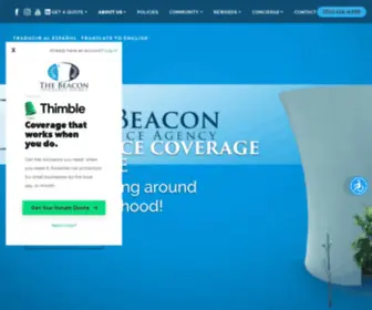 Theinsurancebeacon.com(Our Agency) Screenshot