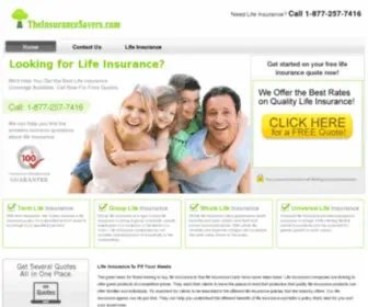 Theinsurancesavers.com(Best Life Insurance) Screenshot
