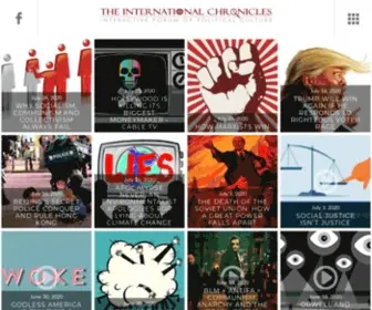 Theinternationalchronicles.com(Interactive Forum of political culture) Screenshot