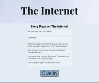 Theinternet.io(The Internet) Screenshot