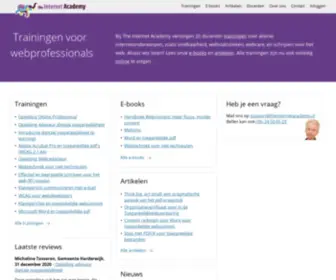 Theinternetacademy.nl(The Internet Academy) Screenshot