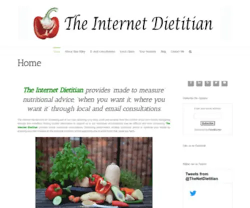 Theinternetdietitian.com(The Internet Dietitian) Screenshot