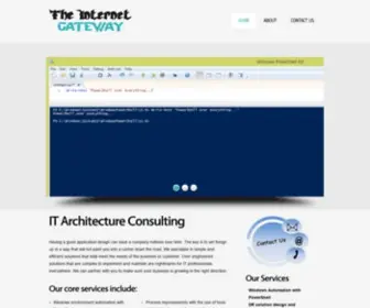 Theinternetgateway.com(IT Architecture Consulting Kansas City) Screenshot