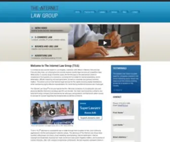 Theinternetlawgroup.com(The Internet Law Group) Screenshot