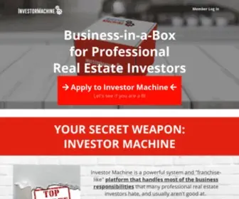 Theinvestormachine.com(The investor machine) Screenshot