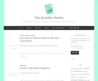 Theinvisiblediaries.com(Shedding Light on Invisible Illnesses Through Community) Screenshot