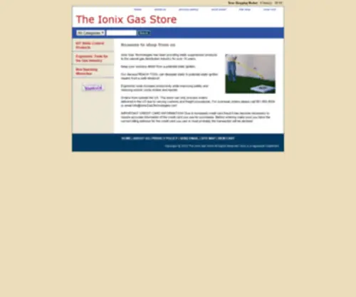 TheionixgasStore.com(Products to improve safety and reduce injuries) Screenshot