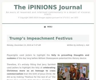 Theipinionsjournal.com(Author Anthony Hall opines and delivers thought) Screenshot