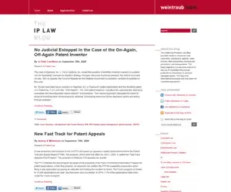 Theiplawblog.com(The IP Law Blog) Screenshot