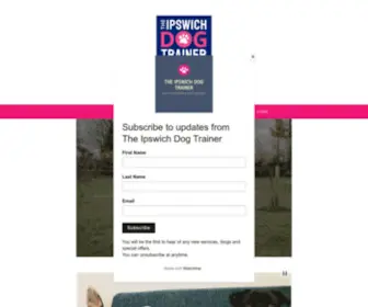 Theipswichdogtrainer.com(Positive reward based training) Screenshot