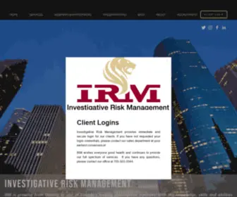 Theirmsolution.com(Investigative Risk Management) Screenshot