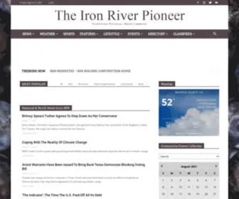 Theironriverpioneer.com(The Iron River Pioneer) Screenshot