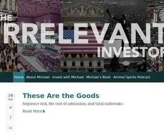 Theirrelevantinvestor.com(The Irrelevant Investor) Screenshot