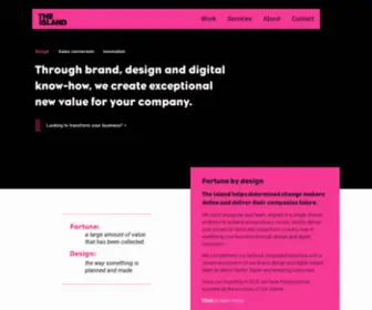 Theisland.agency(Brand, Design and Digital Innovation Agency London) Screenshot