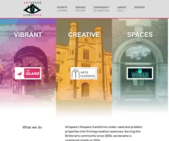 Theislandbristol.com(Artspace Lifespace) Screenshot