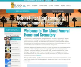 Theislandfuneralhome.com(Funeral Homes & Cremation Services) Screenshot