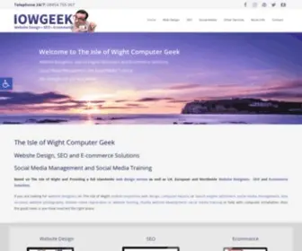 Theisleofwightcomputergeek.co.uk(Website Designers Isle of Wight) Screenshot