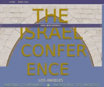 Theisraelconference.org(HOME) Screenshot