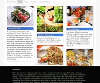 Theitaliantaste.com(The Italian Taste I Love Italy) Screenshot