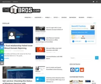 Theitbros.com(An IT blog) Screenshot