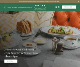 Theivybirmingham.com(Birmingham Restaurants) Screenshot