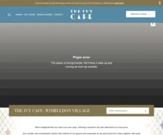 Theivycafewimbledon.com(Restaurant Wimbledon Village) Screenshot