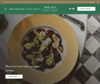 Theivydublin.com(Dublin Restaurants) Screenshot