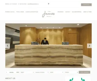 Thejameshotel.ca(The James Hotel) Screenshot