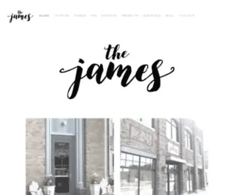 Thejamessalon.com(The James Salon and Boutique) Screenshot